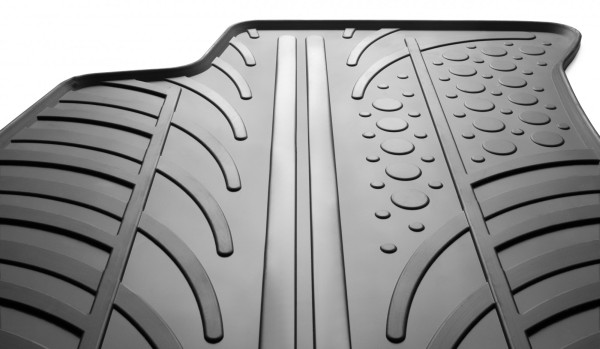 Rubber car mats are an integral part of the interior decoration