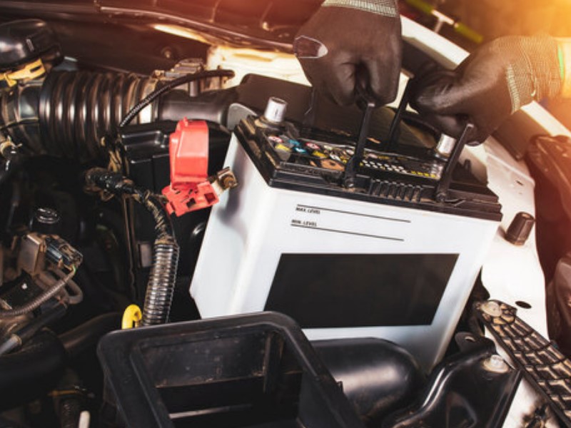 Recycle your old car battery at a battery retailer or a local hazardous waste collection program.