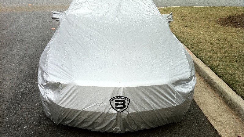 Car tarpaulin against hail