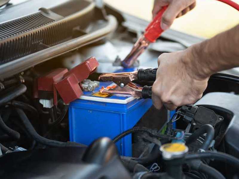 car battery for providing the initial jolt of electricity